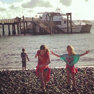 Waiting for the ferry home.