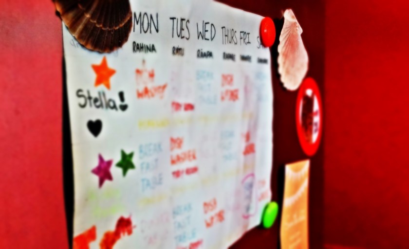 A simple chart will make it really clear exactly which chores will earn them rewards.